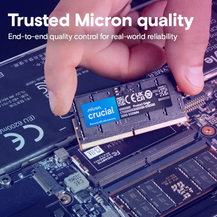 crucial 24gb kit (2x12gb) ddr5-5600 sodimm cl46, 1.1v - slika 5