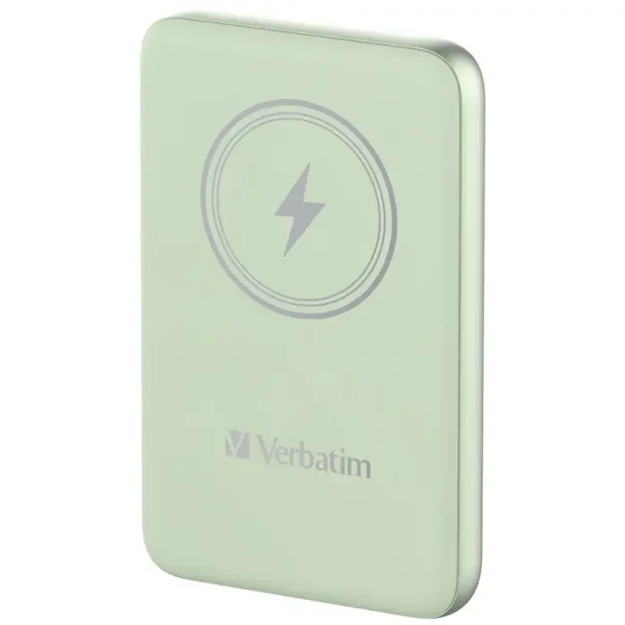verbatim charge 'n' go magnetic wireless power bank 10000mah green - slika 3