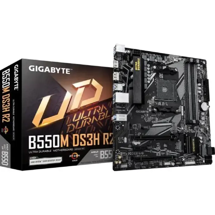 gigabyte b550m-ds3h r2, am4, s3, u3, matx - slika 1