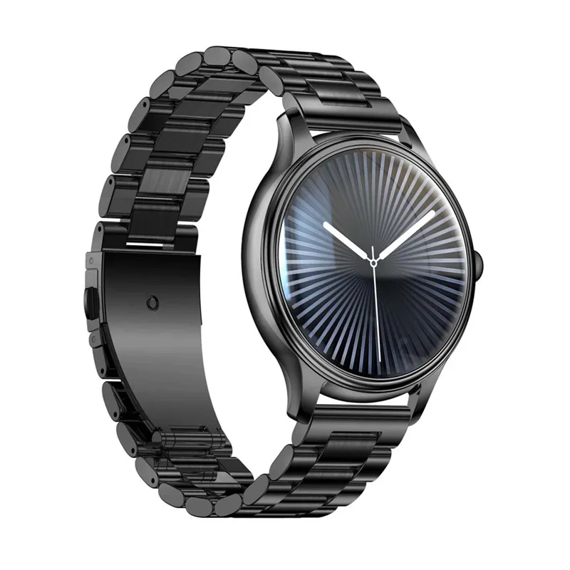 colmi l28 smart watch (black + black steel strap) - slika 3