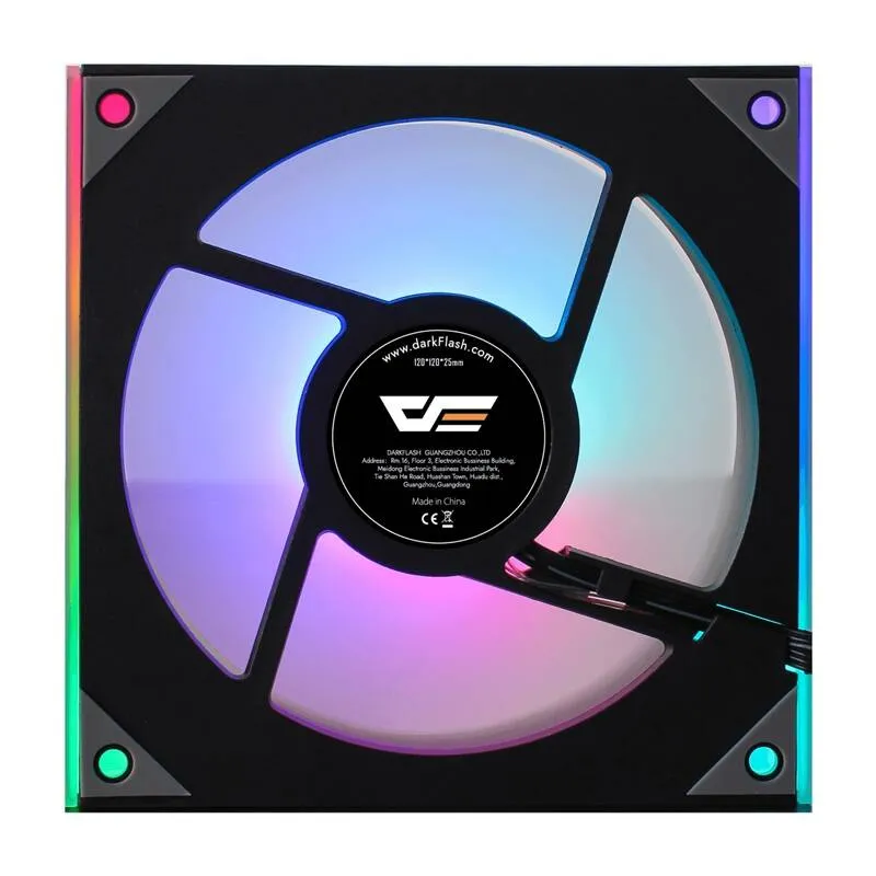 darkflash dm8 argb cooling fan (black) - slika 2