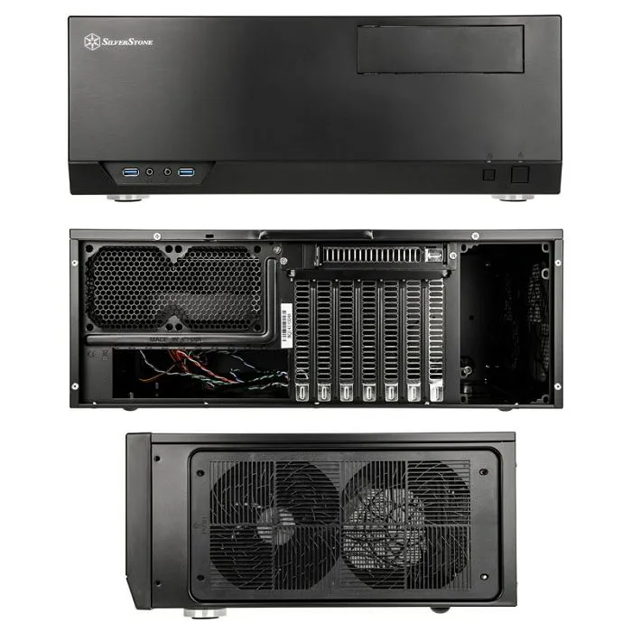 silverstone sst-gd09b usb 3.0 grandia desktop kućište - crno sst-gd09b - slika 1