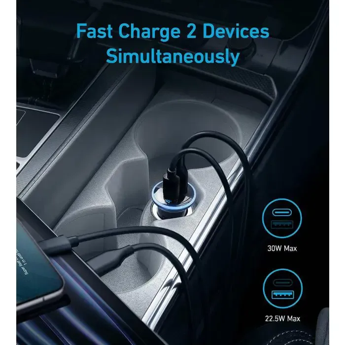 anker 323 car charger 52.5 w - slika 3