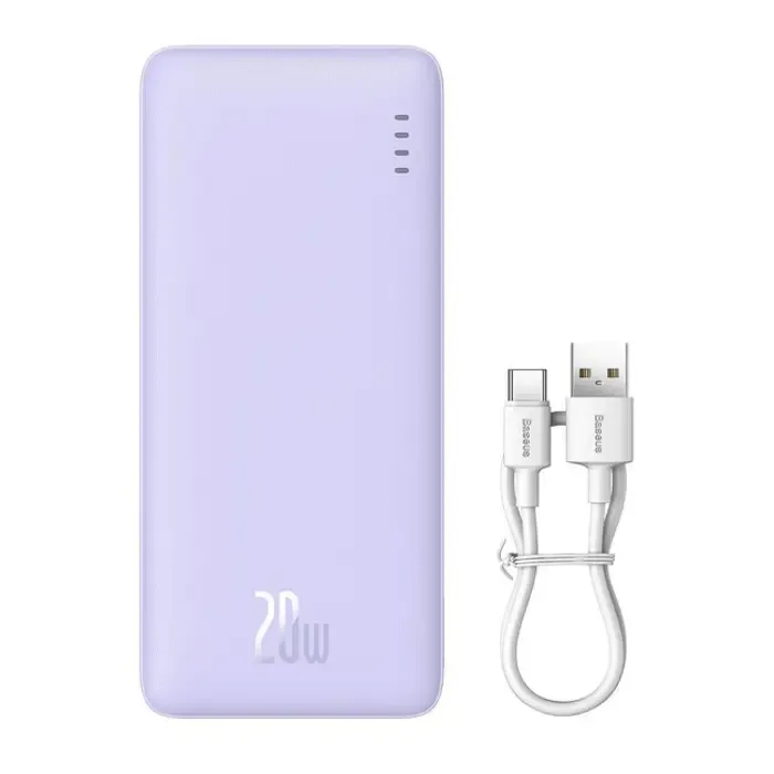 baseus powerbank airpow 20000mah 20w (purple) - slika 1