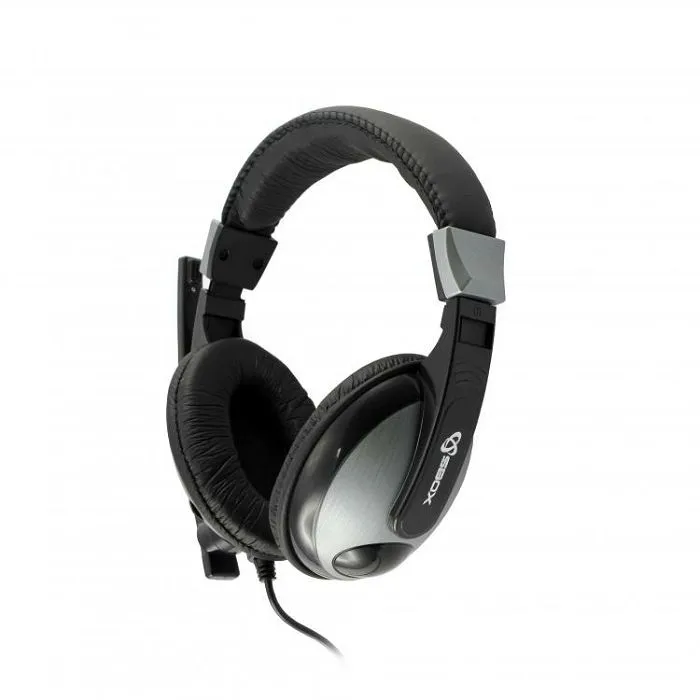 sbox on-ear slušalice s mikrofonom hs-302 crne - slika 3