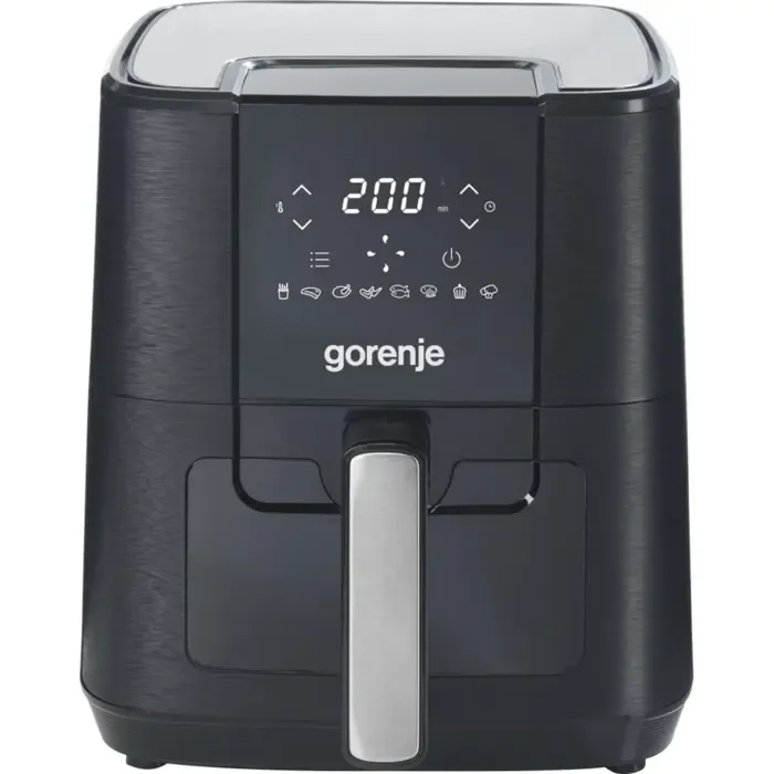 gorenje air fryer af1350dwb (black, 1,350 watts, 5.4-liter basket, with viewing window) - slika 1