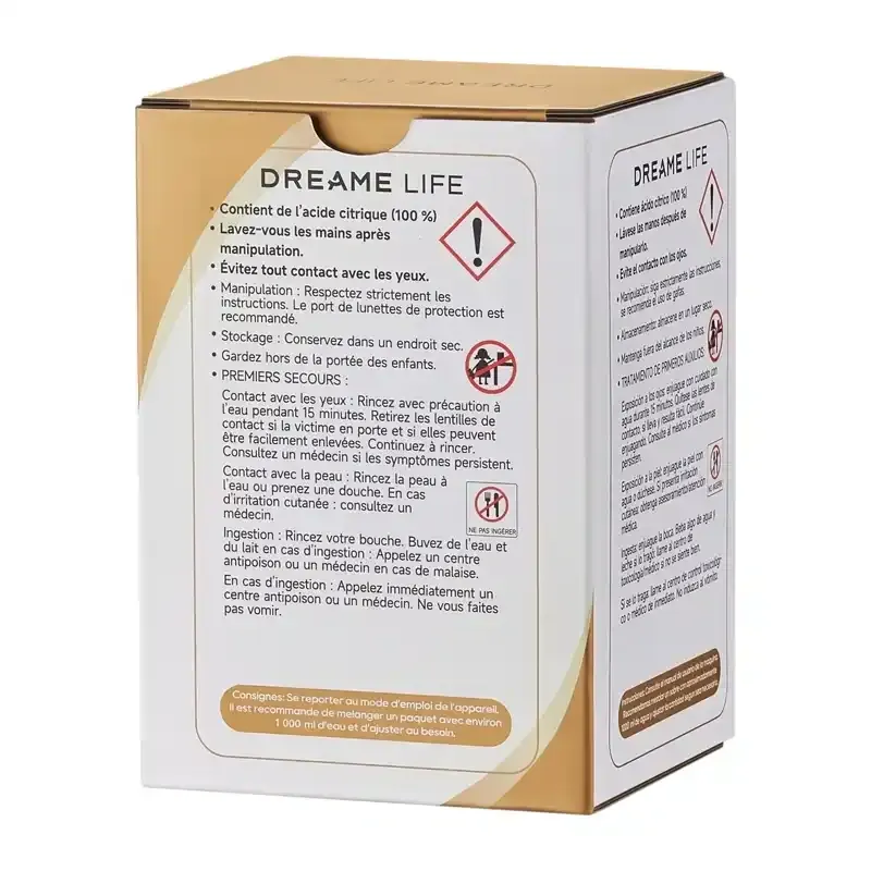 descaling solution for the dreame n20 steam, 12 x 20g - slika 3