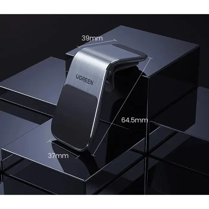 ugreen magnetni držač za smartphone, za auto, crni - slika 2