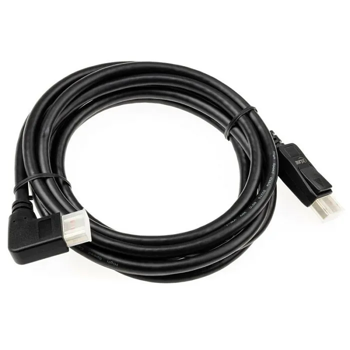 inline 8k (uhd-2) displayport kabel, links gewinkelt, black - 3m 17153l - slika 2