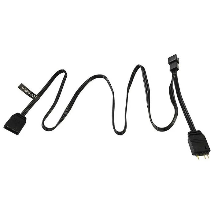 phanteks 3-pin rgb led adapter cable for motherboards with a-rgb header ph-cb-drgb3p_mb - slika 1