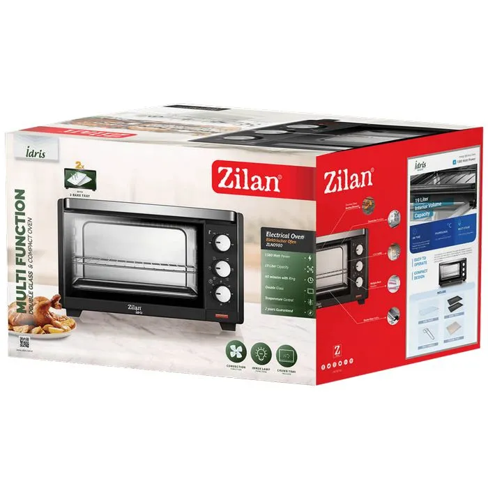 zilan mini pećnica, zapremina 19 l,1380 w - zln0980 - slika 3