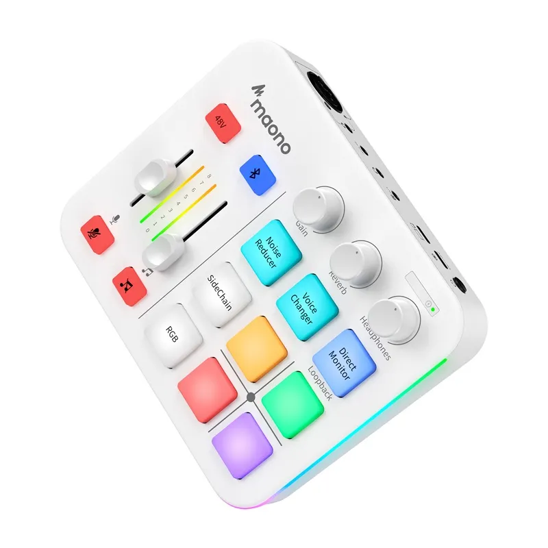 maono g1 neo sound card (white) - slika 3