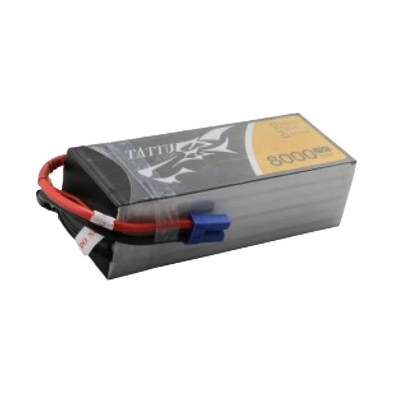 tattu 8000mah 22.2v 25c 6s1p lipo battery pack with ec5 - slika 2