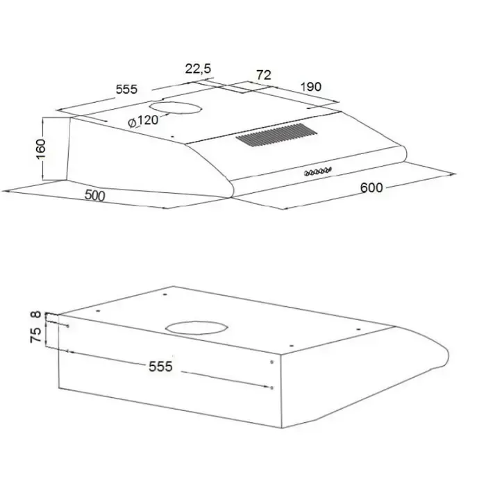 akpo wk-7 p-3060 cooker hood - slika 5