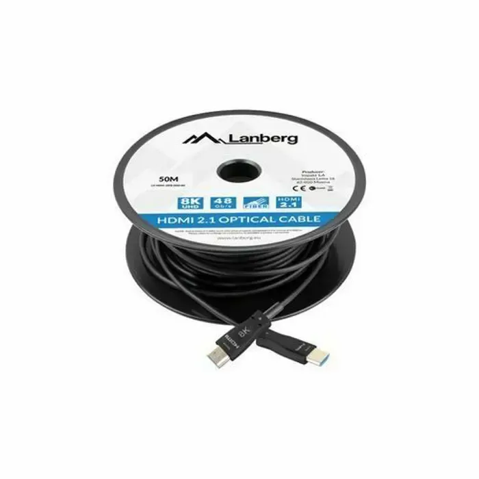 lanberg cable hdmi m/m v2.1 50m 8k optical aoc - slika 1