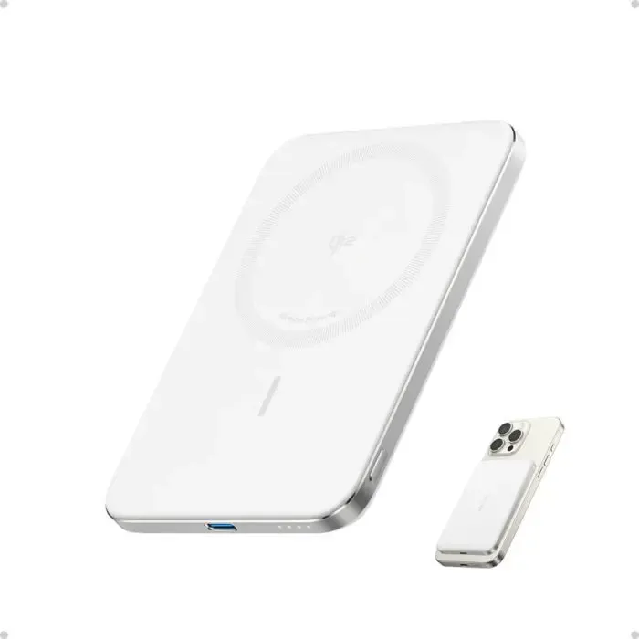 anker nano powerbank slim 5000 mah, bel - slika 2