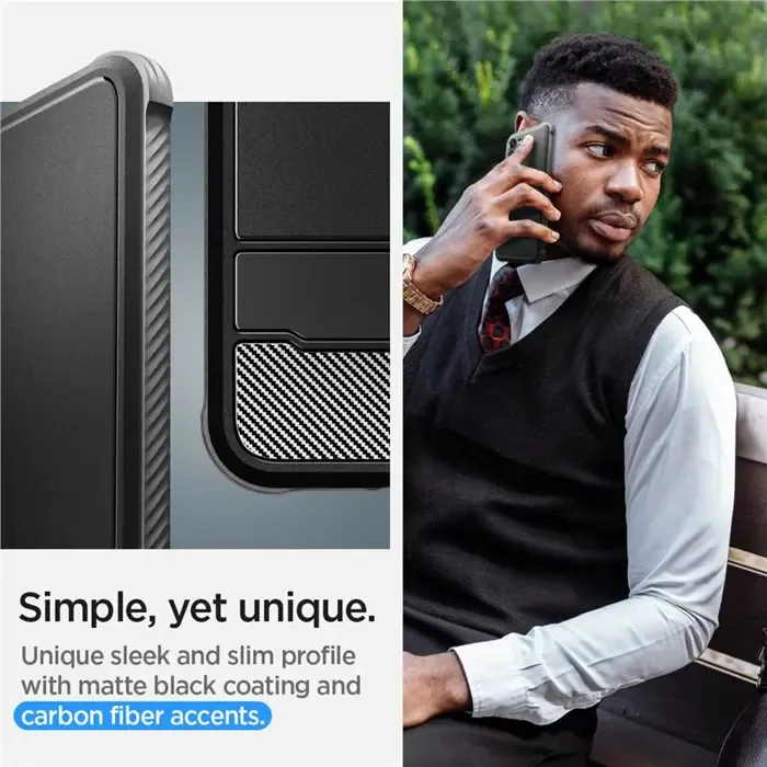 spigen rugged armor, zaštitna maska za telefon, crna - samsung galaxy s23+ - slika 5