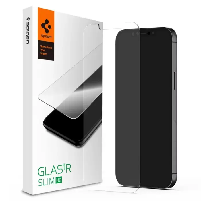 spigen glass zaštitno staklo za ekran telefona, 2 kom, crno - iphone se (2022/2020)/8/7 - slika 4