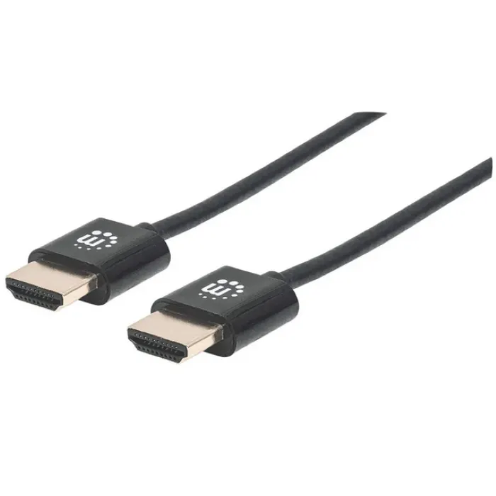 manhattan kabel slimhdmi m/m,4k@60hz,eth,1.8m,crni - slika 1