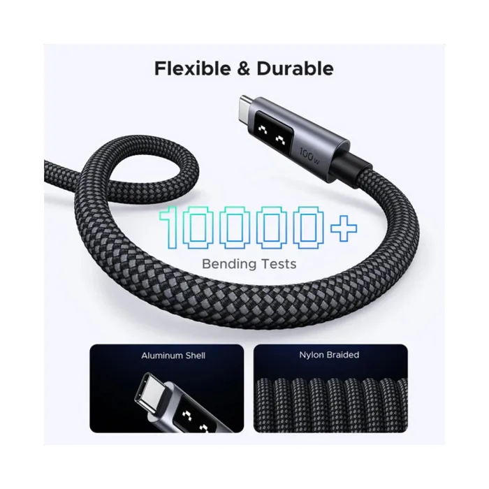 ugreen uno usb-c (m) na usb-c (m), pd 100w, 480 mbps, 2m - slika 4