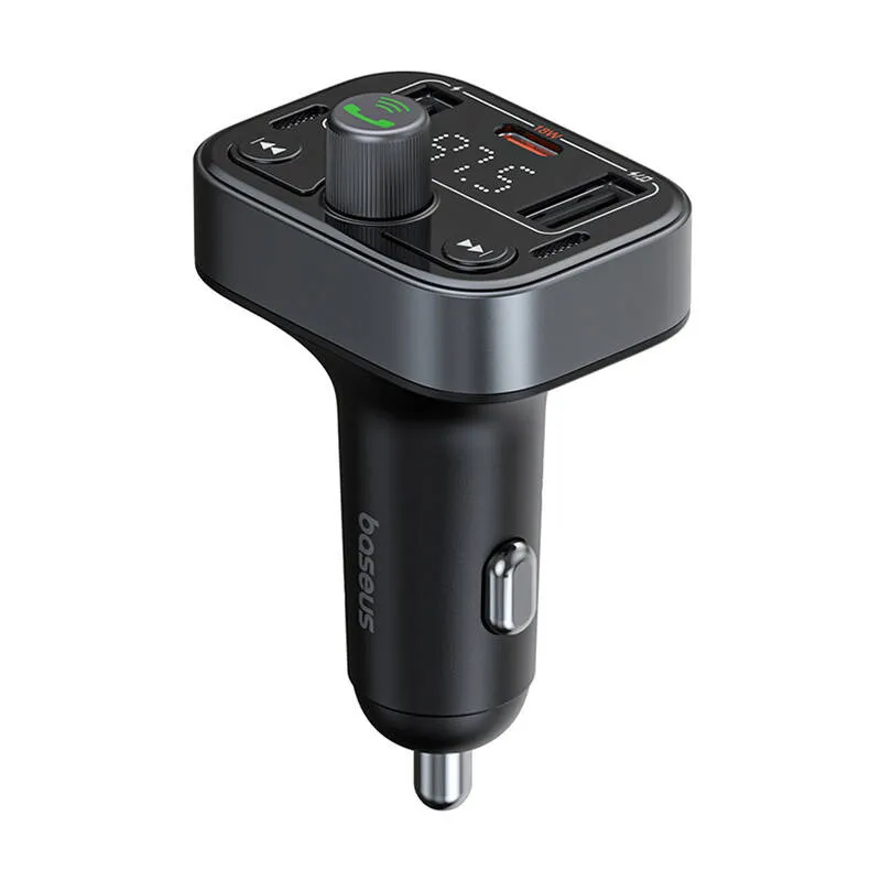 fm transmitter baseus s-09 pro, bluetooth (black) - slika 2