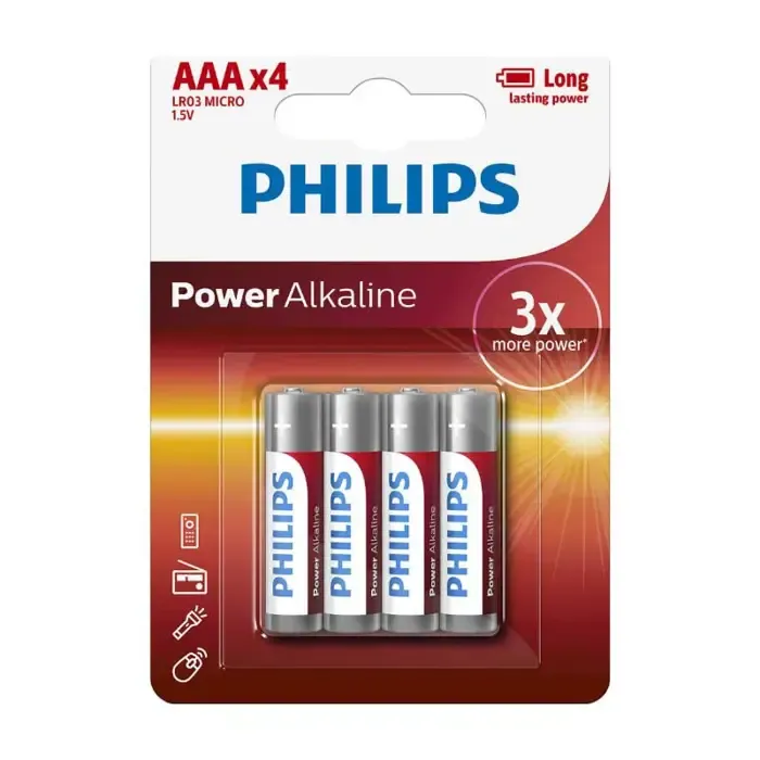 philips baterije aaa, 4 komada - slika 1