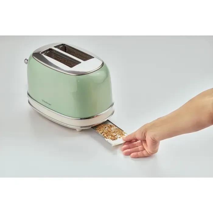 ariete vintage toaster 155 (light green, 810 watts, for 2 slices of toast) - slika 3