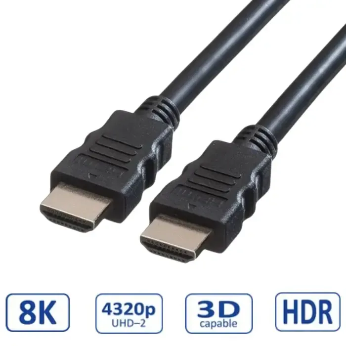 roline value ultra hd 8k hdmi kabel sa mrežom, m/m, crni, 3.0m - slika 4