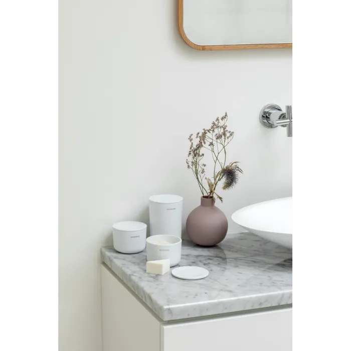 brabantia set of 3 pots for the bathroom, white - slika 4