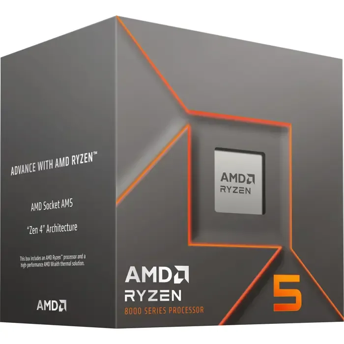 amd ryzen 5 8400f - socket am5 - processor (boxed version) - slika 1