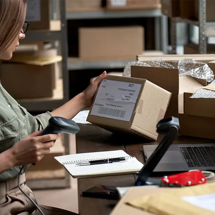 qoltec wireless 1d barcode reader | 2d |+ docking station - slika 5