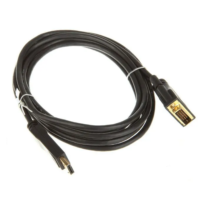 inline displayport zu dvi konverter kabel, black - 3m 17113 - slika 1