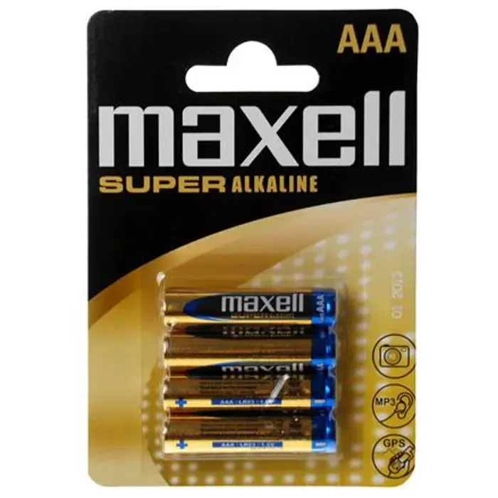 maxell super alkalne baterije lr-3/aaa, 4 komada - slika 1