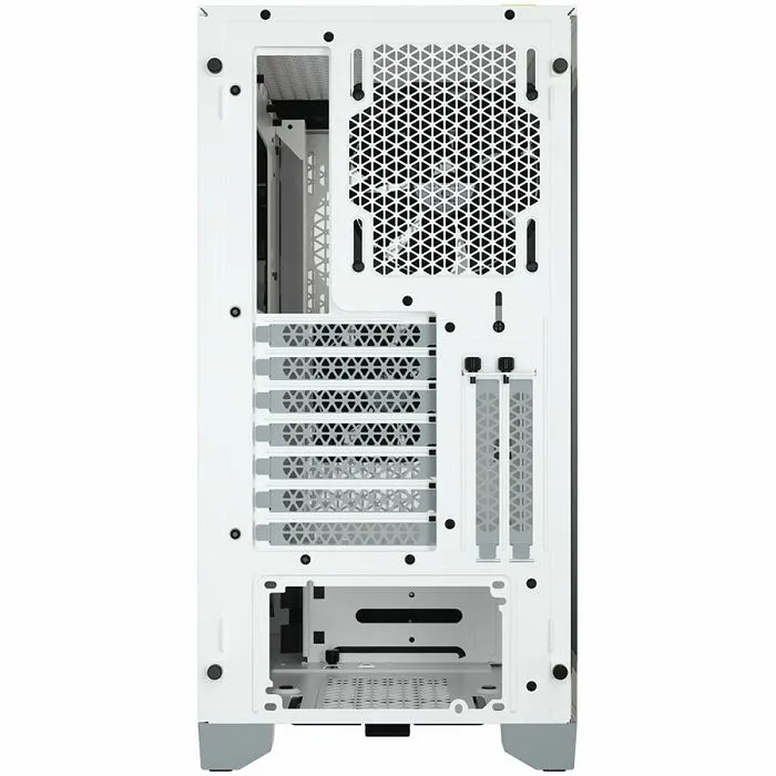 corsair 4000d airflow tempered glass mid-tower atx case — white - slika 5