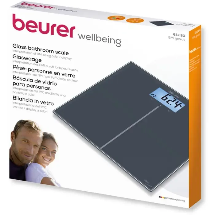 beurer gs 280 bmi genius - black - bathroom scale - slika 3