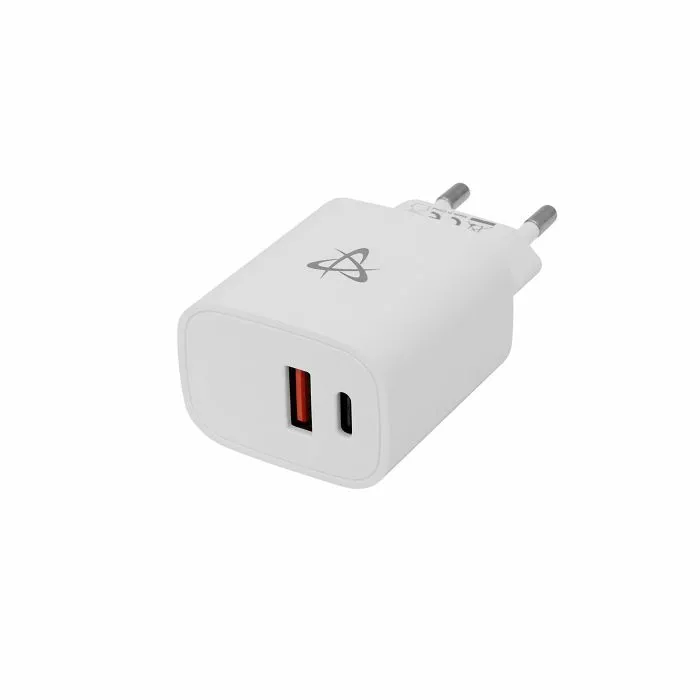 sbox usb-a/usb-c brzi zidni punjač hc-693 2 utora - 20w qc bijeli - slika 2
