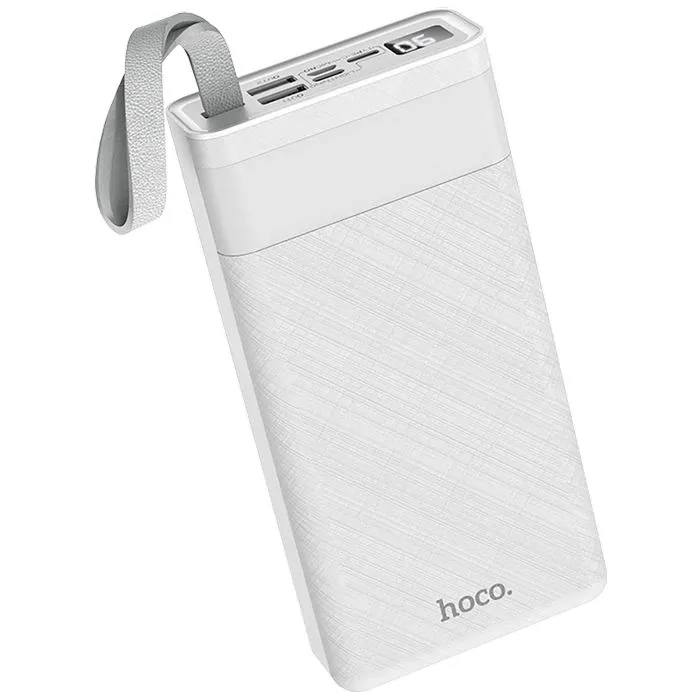 hoco. punjač prijenosni sa lampom, hoco j73, 30000mah, 2a / 2a - j73 powerful, white - slika 3