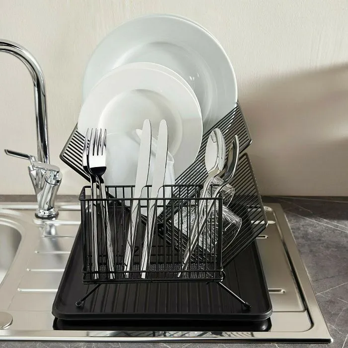 vonshef drainer for dish folding black - slika 2