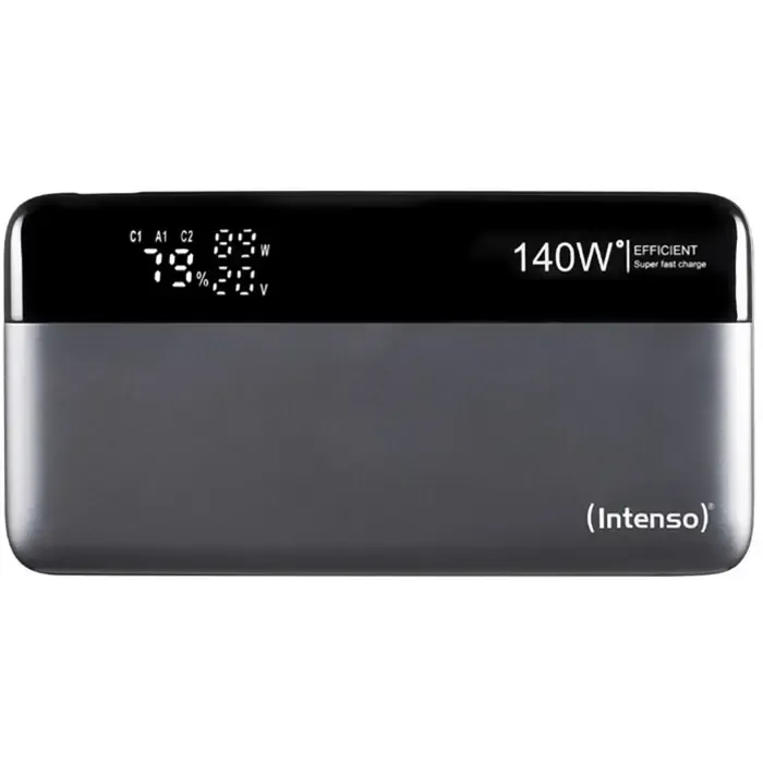 intenso powerbank he25000 (grey/black, 25,000 mah, pd 3.1, quick charge 3.0) - slika 2