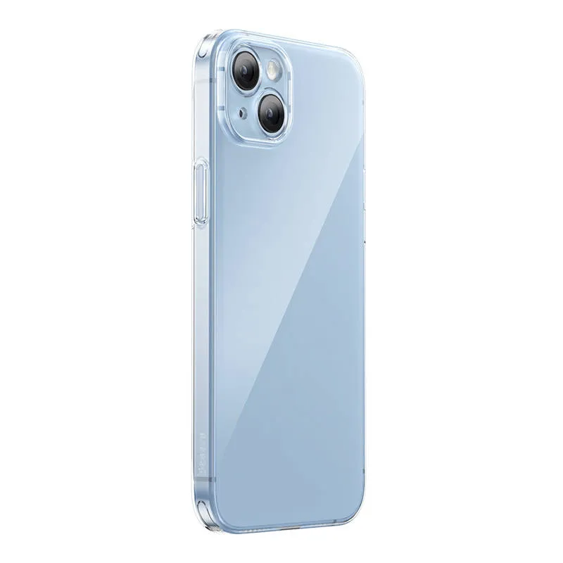 transparent case and tempered glass set baseus corning for iphone 14 plus - slika 3