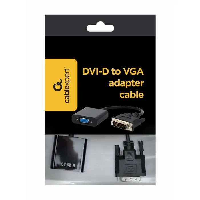 gembird a-dvid-vgaf-01 video cable adapter 0.2 m dvi-d vga (d-sub) black - slika 3