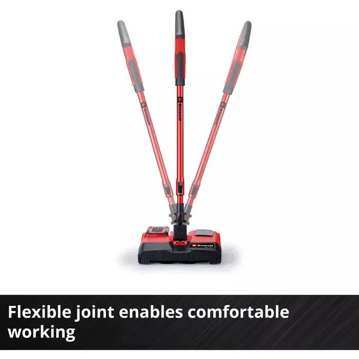 einhell cordless broom te-fs 18 li-solo, upright vacuum cleaner red/black, without battery and charger - slika 5
