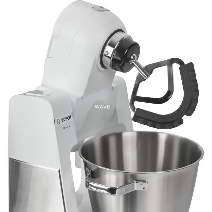 bosch mum6ew22 food processor (white/stainless steel, 1,600 watts, series 6, patisserie set, mixer attachment) - slika 5