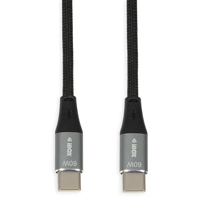 ibox ikutc usb-c cable 60w 1m black - slika 1
