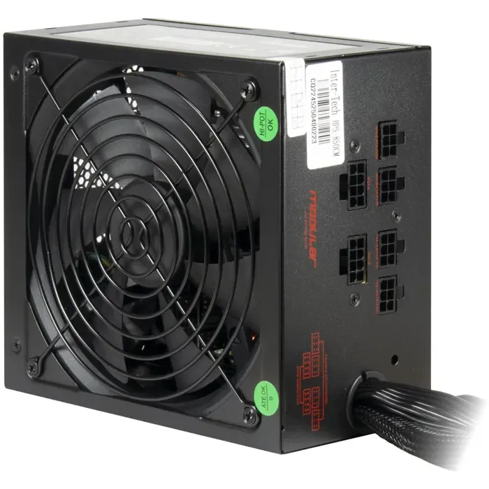 inter-tech bps-850cm (black, 1x 12-pin high power gpu, 4x pcie, 850 watts) - slika 3