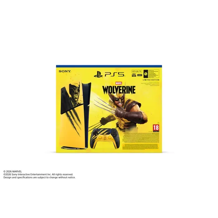 playstation 5 digital edition e chassis marvel’s wolverine battle yellow limited edition vch - preorder 16.09. - slika 2