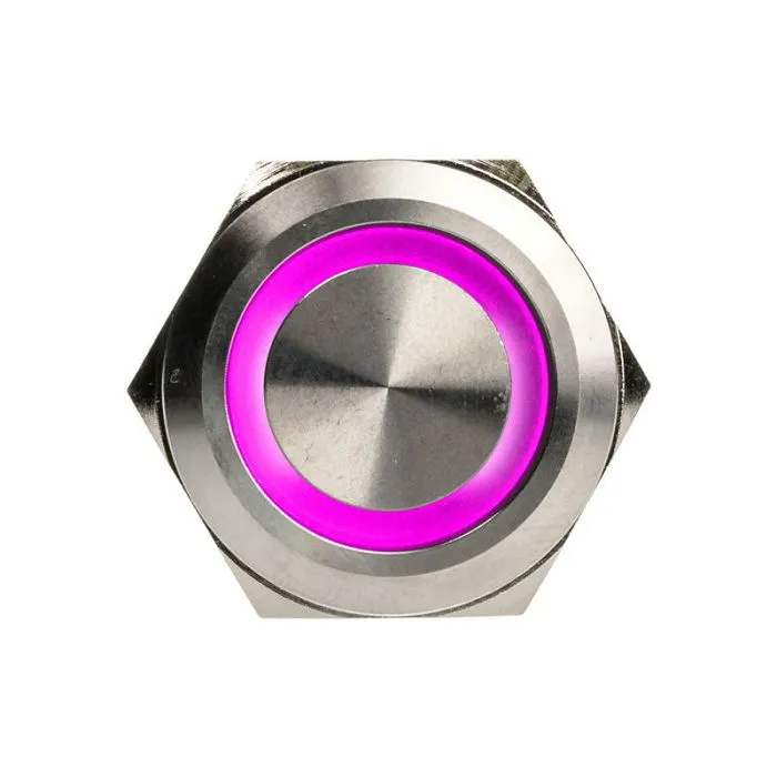 dimastech vandalismusschalter/-taster 25mm, silverline ring - rgb pd197 - slika 5