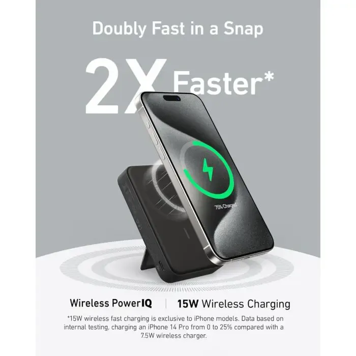 anker maggo 633 10k powerbank, črn - slika 3