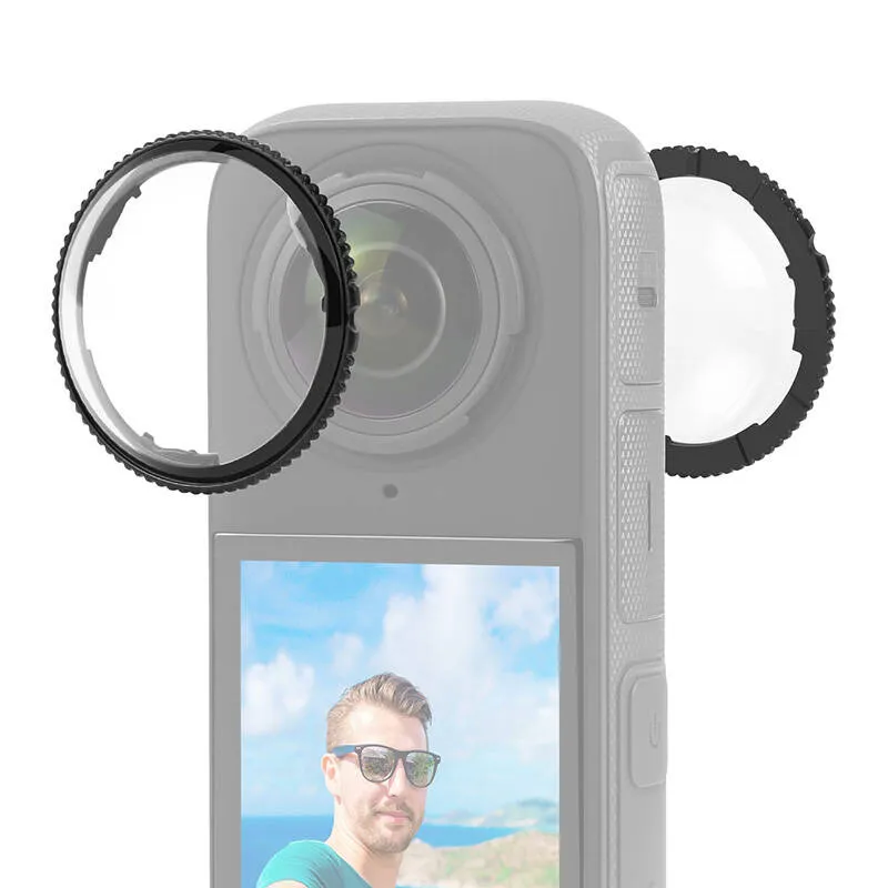 optical glass lens cover puluz for insta360 x4 - slika 3
