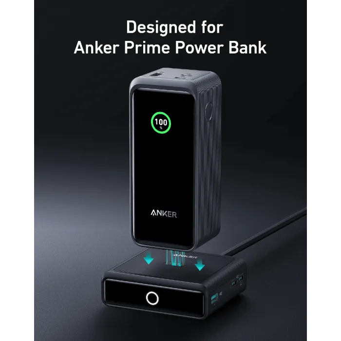 anker 100w charging base for prime powerbank, black - slika 5